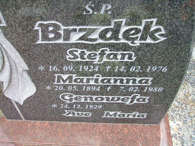 Genowefa Brzdęk 1929 Miłkowice - Grobonet - Wyszukiwarka osób pochowanych