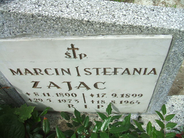 Grób Stefania Zając